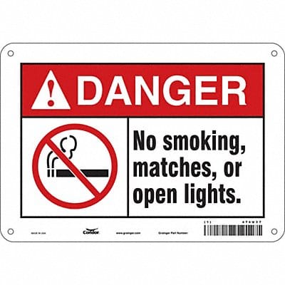 Safety Sign 7 in x 10 in Polyethylene