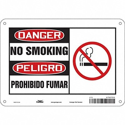 Safety Sign 7 in x 10 in Aluminum