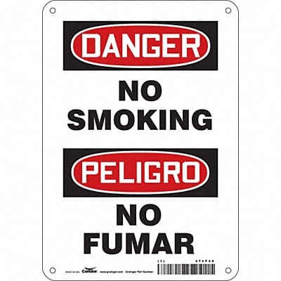 Safety Sign 10 in x 7 in Aluminum