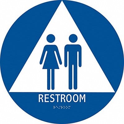 ADA Braille Facility Sign 12x12in Plstic