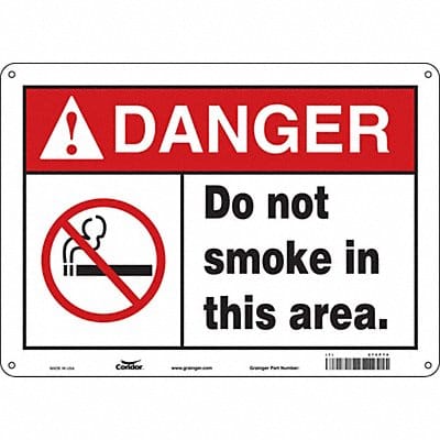 Safety Sign 10 in x 14 in Vinyl
