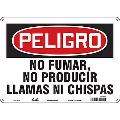 Safety Sign 10 in x 14 in Aluminum