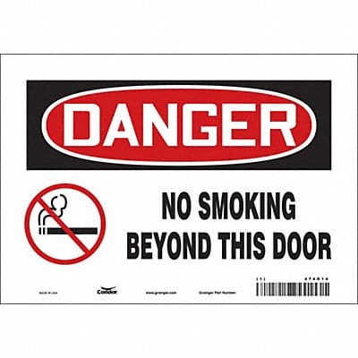 Safety Sign 7 in x 10 in Vinyl