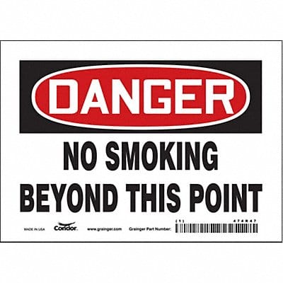 Safety Sign 5 in x 7 in Vinyl