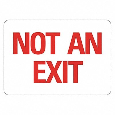 Exit Sign 7 in x 10 in Non-PVC Polymer