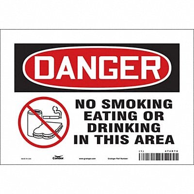 Safety Sign 7 in x 10 in Vinyl