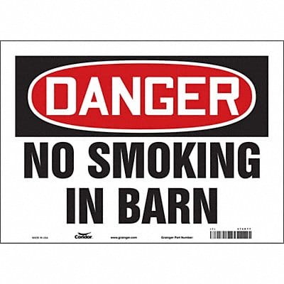 Safety Sign 10 in x 14 in Vinyl