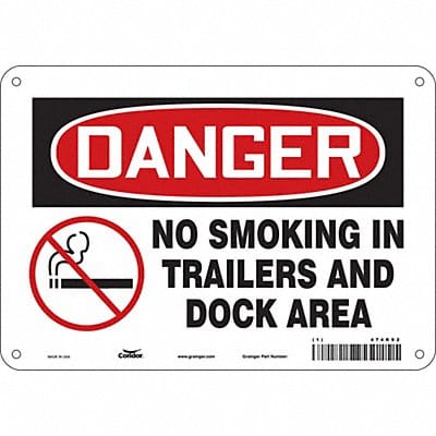 Safety Sign 7 in x 10 in Aluminum