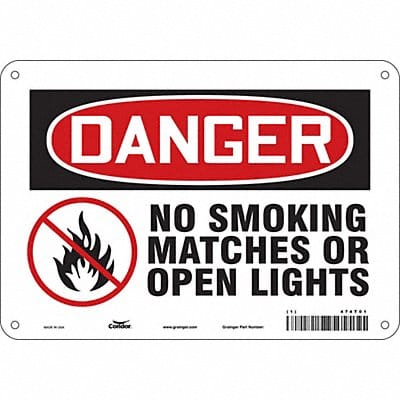 Safety Sign 7 in x 10 in Aluminum