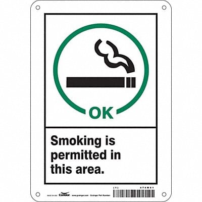 Safety Sign 10 in x 7 in Polyethylene