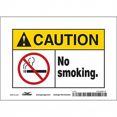 K1266 Safety Sign 5 in x 7 in Vinyl