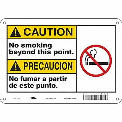 Safety Sign 7 in x 10 in Polyethylene