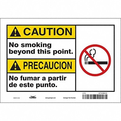 Safety Sign 7 inx10 in Vinyl