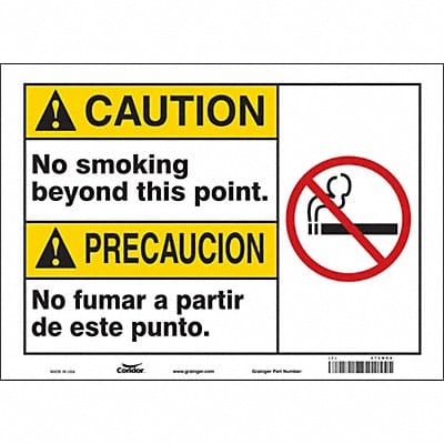 Safety Sign 10 in x 14 in Vinyl