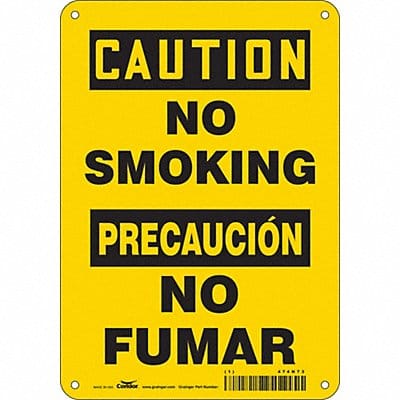 Safety Sign 10 in x 7 in Aluminum