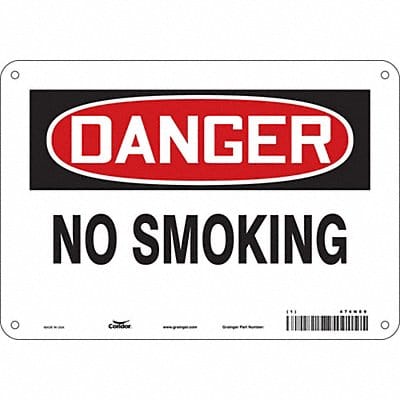 J6937 Safety Sign 7 inx10 in Polyethylene