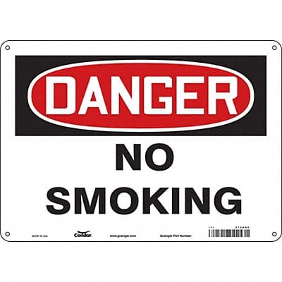 J6937 Safety Sign 10 inx14 in Polyethylene