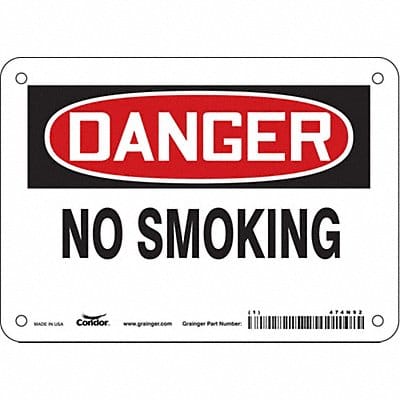 J6937 Safety Sign 5 inx7 in Vinyl