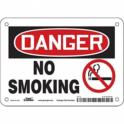 Safety Sign 5 in x 7 in Vinyl