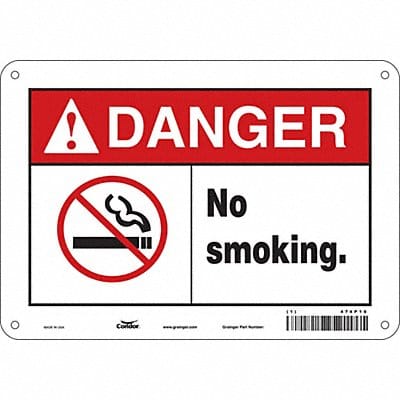 Safety Sign 7 in x 10 in Polyethylene