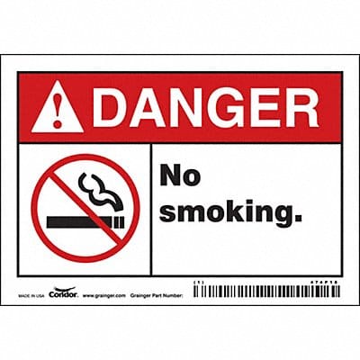 Safety Sign 3 1/2 inx5 in Vinyl
