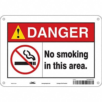 Safety Sign 7 in x 10 in Aluminum Safety Sign 7 in x 10 in Aluminum