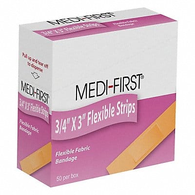 Strip Bandages Beige 3 L x 3/4 W PK50