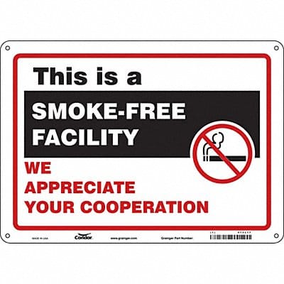 Safety Sign 10 in x 14 in Aluminum