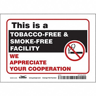 K1243 Safety Sign 5 inx7 in Vinyl