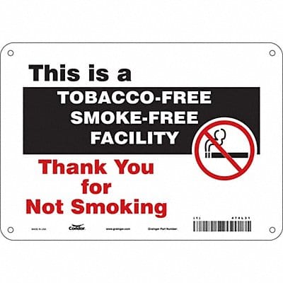 Safety Sign 7 inx10 in Polyethylene