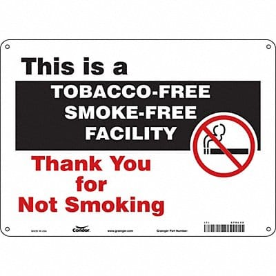 Safety Sign 10 inx14 in Polyethylene