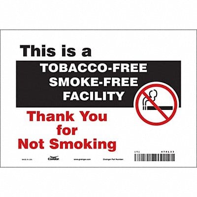 Safety Sign 7 inx10 in Vinyl