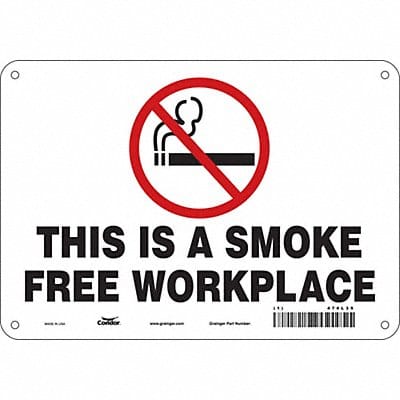 Safety Sign 7 in x 10 in Aluminum