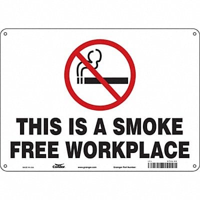 Safety Sign 10 in x 14 in Polyethylene