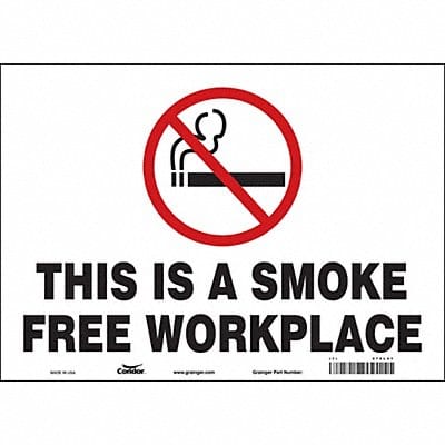 Safety Sign 10 in x 14 in Vinyl