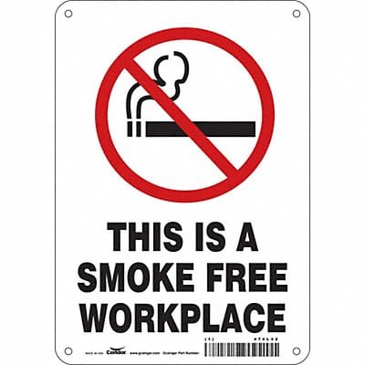 Safety Sign 10 in x 7 in Aluminum