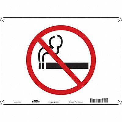 Safety Sign 10 in x 14 in Aluminum
