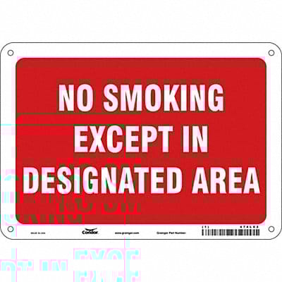 Safety Sign 7 in x 10 in Aluminum