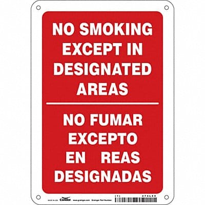 Safety Sign 10 inx7 in Aluminum