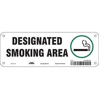 Safety Sign 3.5in x 10in Aluminum
