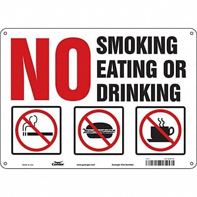 Safety Sign 10 inx14 in Aluminum