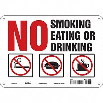 Safety Sign 7 inx10 in Polyethylene