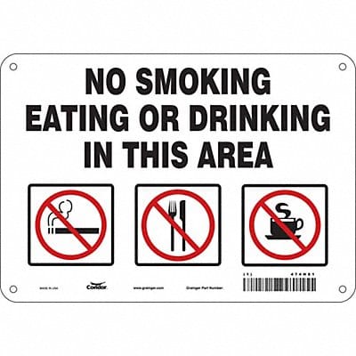 Safety Sign 7 inx10 in Polyethylene