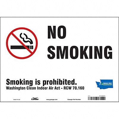 Safety Sign 10 in x 14 in Vinyl