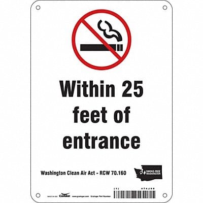 Safety Sign 10 inx7 in Polyethylene