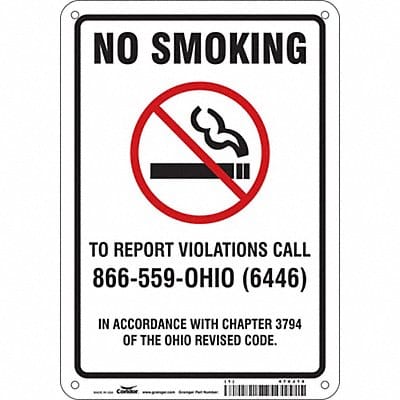 Safety Sign 10 inx7 in Polyethylene