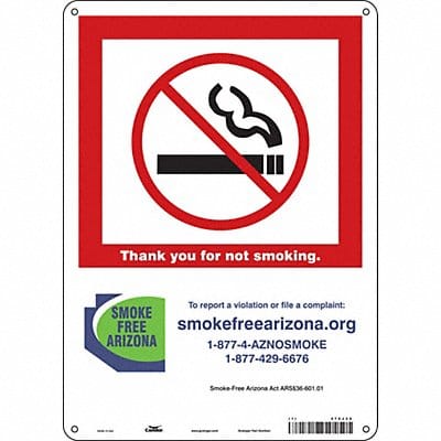 Safety Sign 14 in x 10 in Aluminum