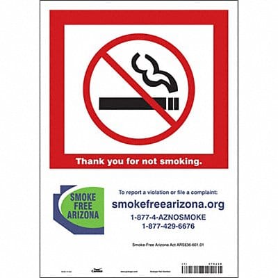 Safety Sign 14 in x 10 in Vinyl