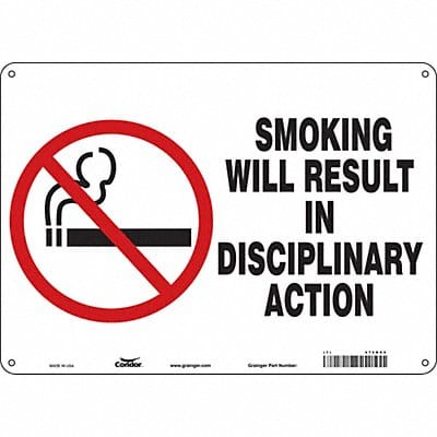 Safety Sign 10 in x 14 in Aluminum