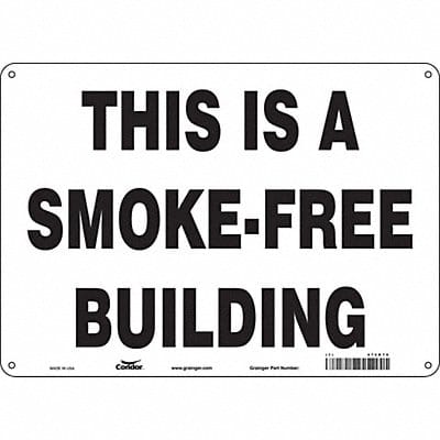 Safety Sign 10 in x 14 in Aluminum